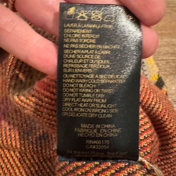 Anthropologie Troubadour Bloomline Knit Shift M Plaid Floral Wool Blend Office - Picture 6 of 8